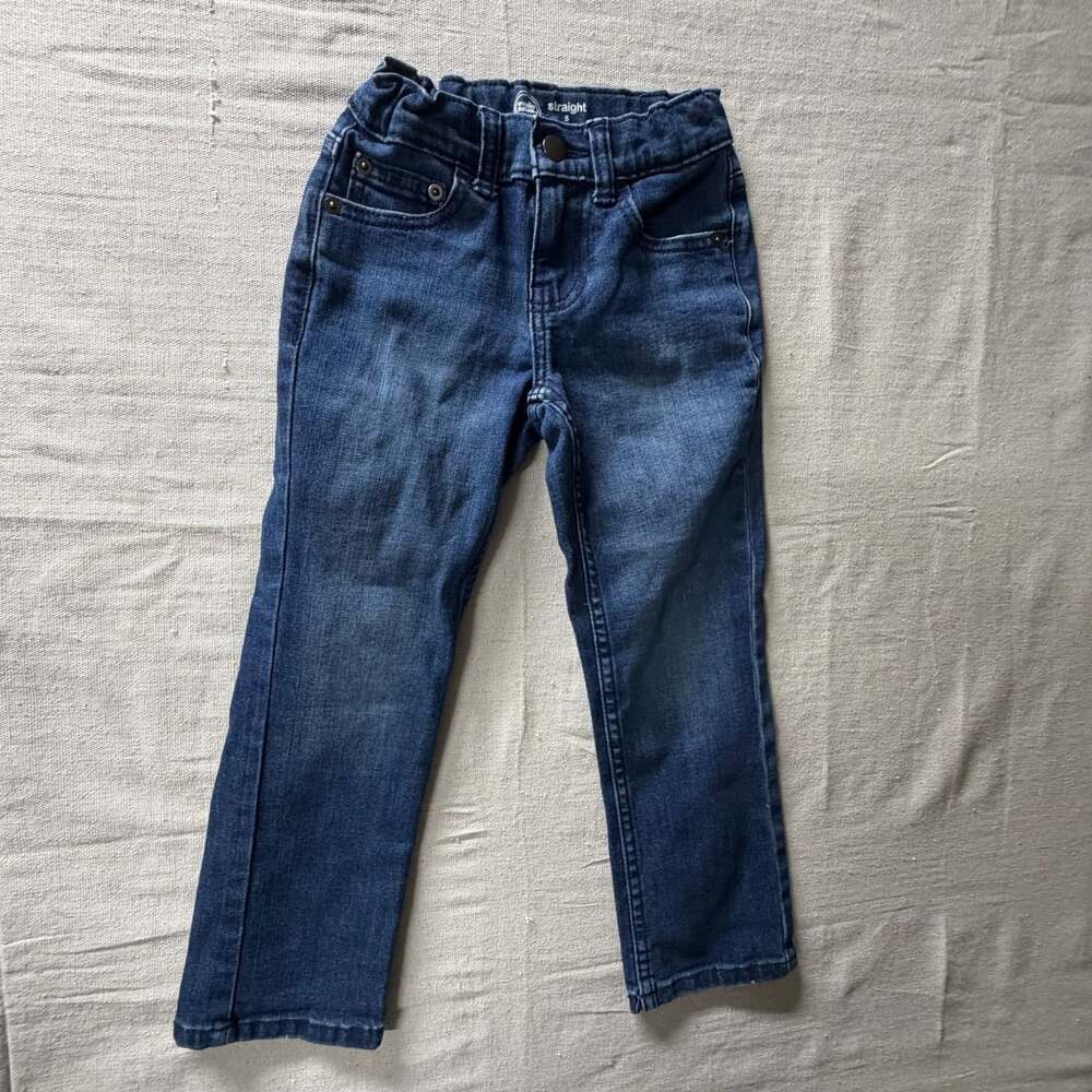 Wonder Nation Straight Jeans Size 5 Blue Denim